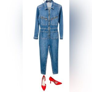 FREE PEOPLE jumpsuit size S Denim